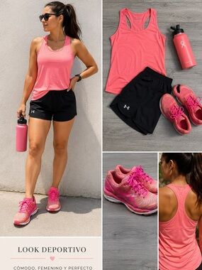 ASICS Women's Pink Running Shoes - Bright Pink Lace-Up Sneakers Size 9.5